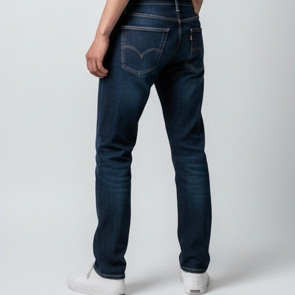 Levis 514 Straight Fit Jeans Mens 38x30 Dark Wash Indigo Denim Pants Classic